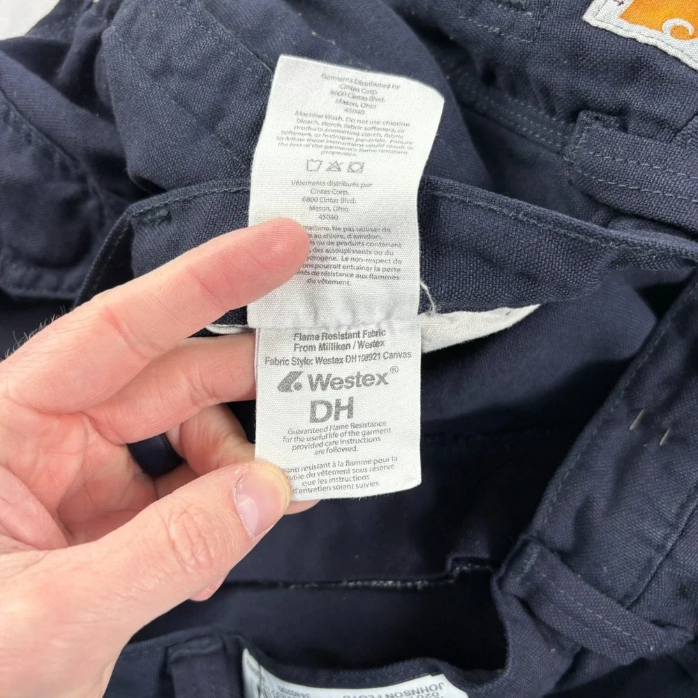 Carhartt‎ FR Cargo Pants Mens 42x30 Blue Flame Resistant Workwear Outdoor